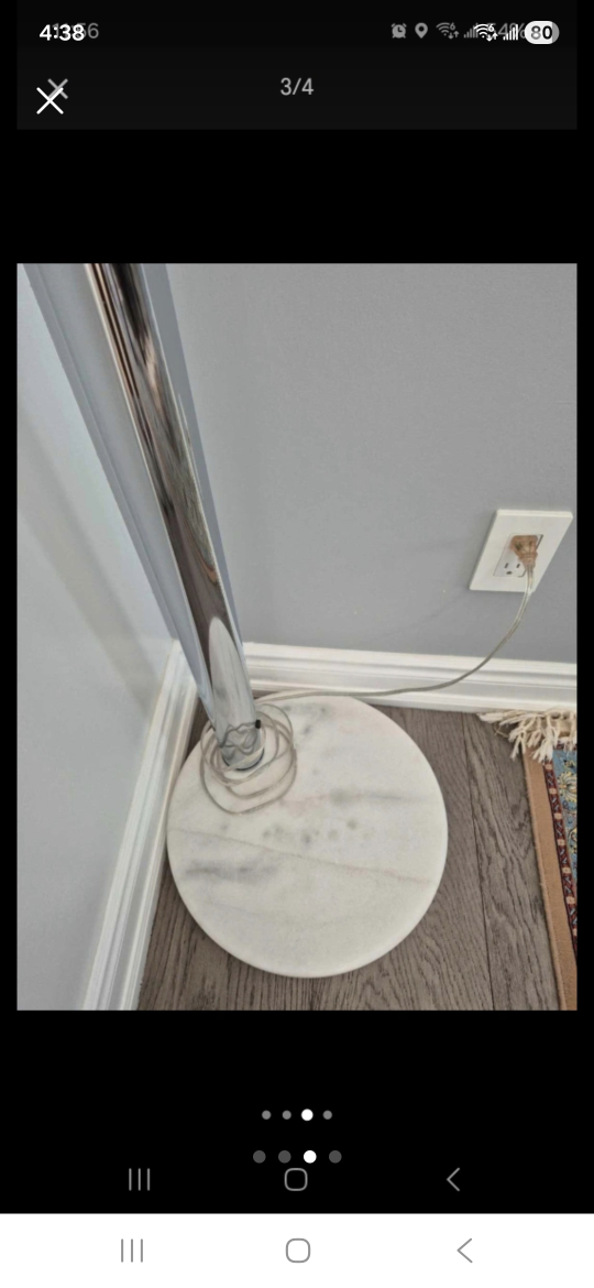 Chrome Arc Floor Lamp - photo 3