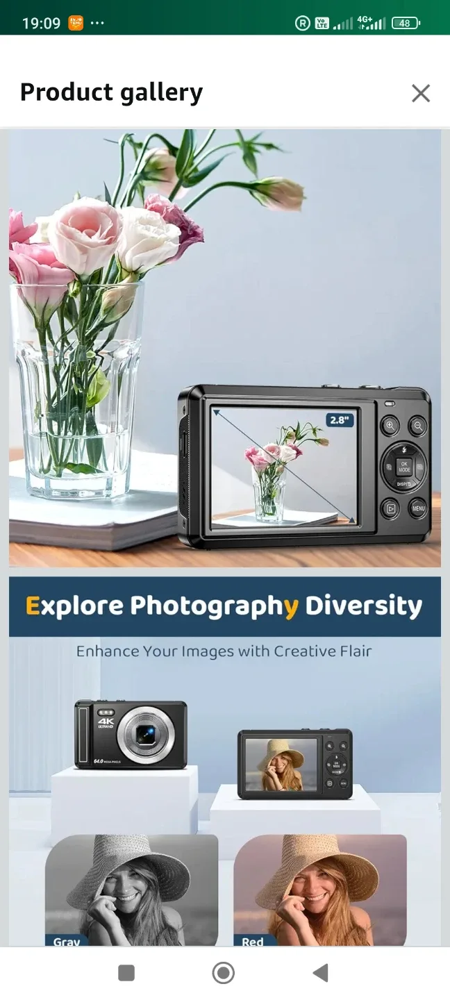 4K Ultra HD 64.0 Megapixel Camera - New! image indicator(5)