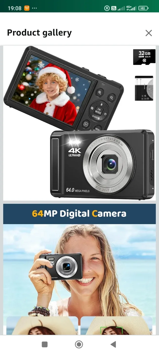 4K Ultra HD 64.0 Megapixel Camera - New! image indicator(6)