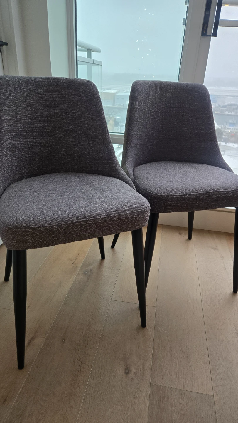 The Brick Grey Dining Chairs - Set of 2