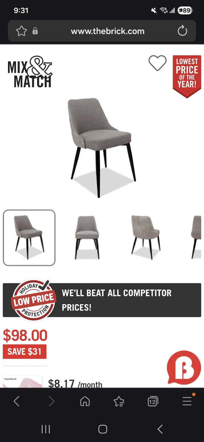 The Brick Grey Dining Chairs - Set of 2 - photo 4
