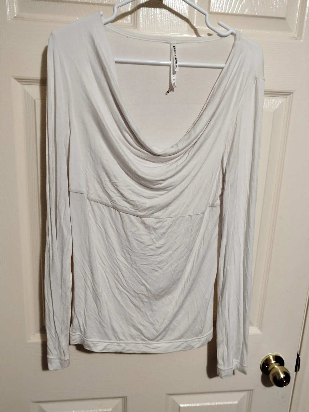 Pure & Simple White Long Sleeve Top