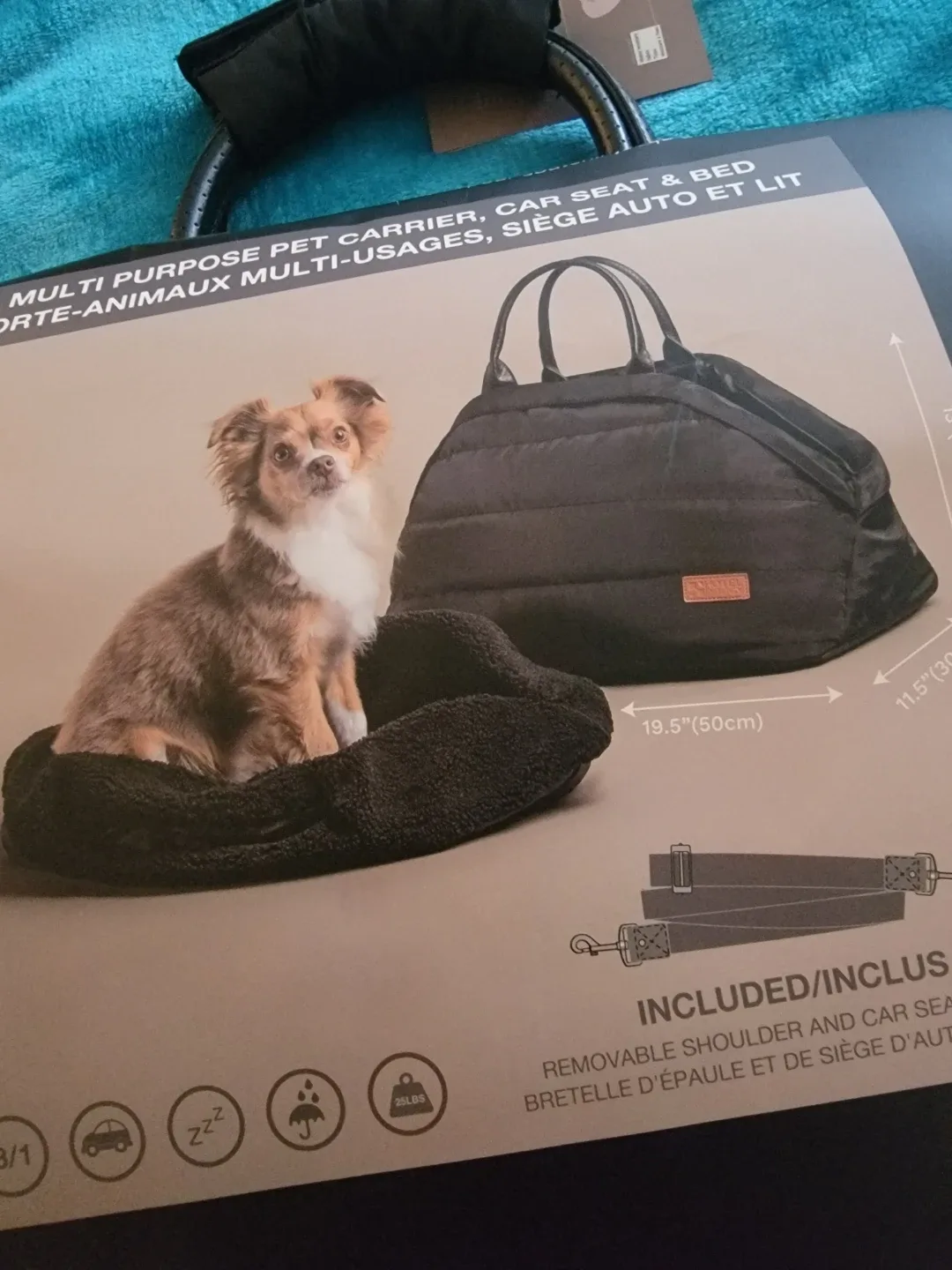 Hotel Doggy 3-in-1 Pet Carrier, Car Seat & Bed image indicator(2)