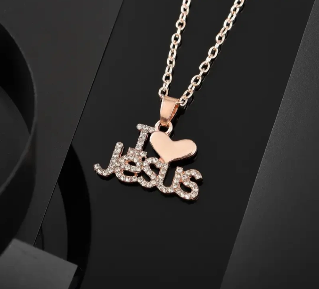 "I Love Jesus" Pendant Necklace - photo 3