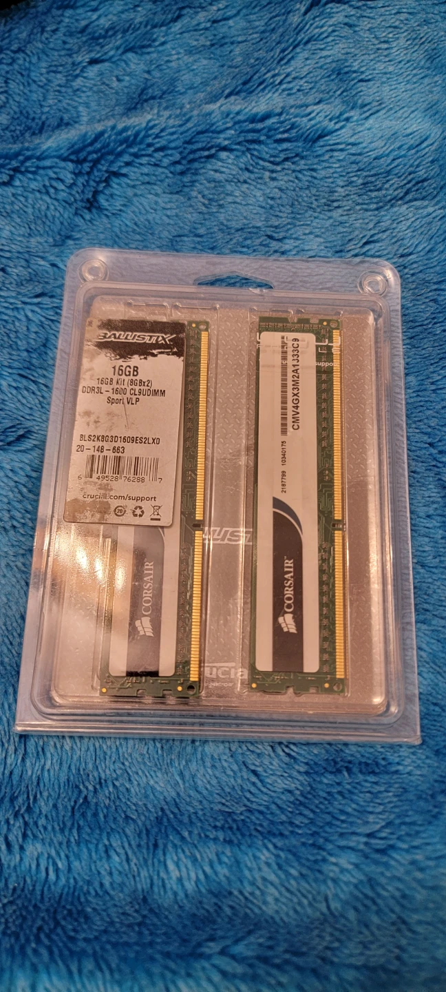 Ballistix 16GB (8GBx2) DDR3L-1600 CL9UDIMM Sport VLP