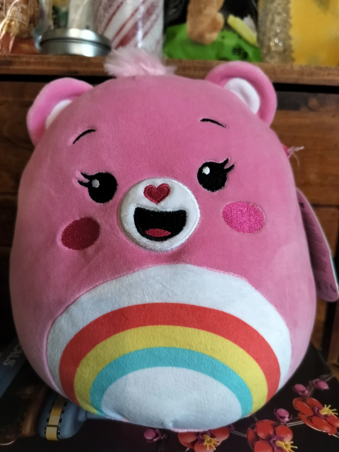 Squishmallows Care Bear Plush - Pink