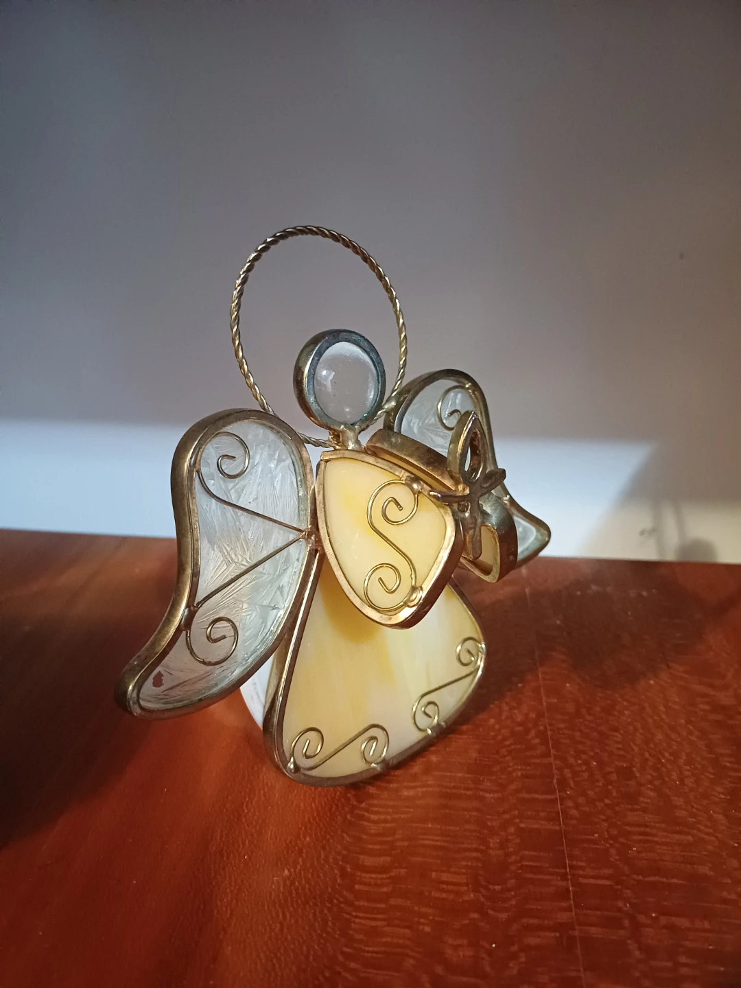 #gifting Free Angel Figurine & White Rose brand Candle Holder - photo 3