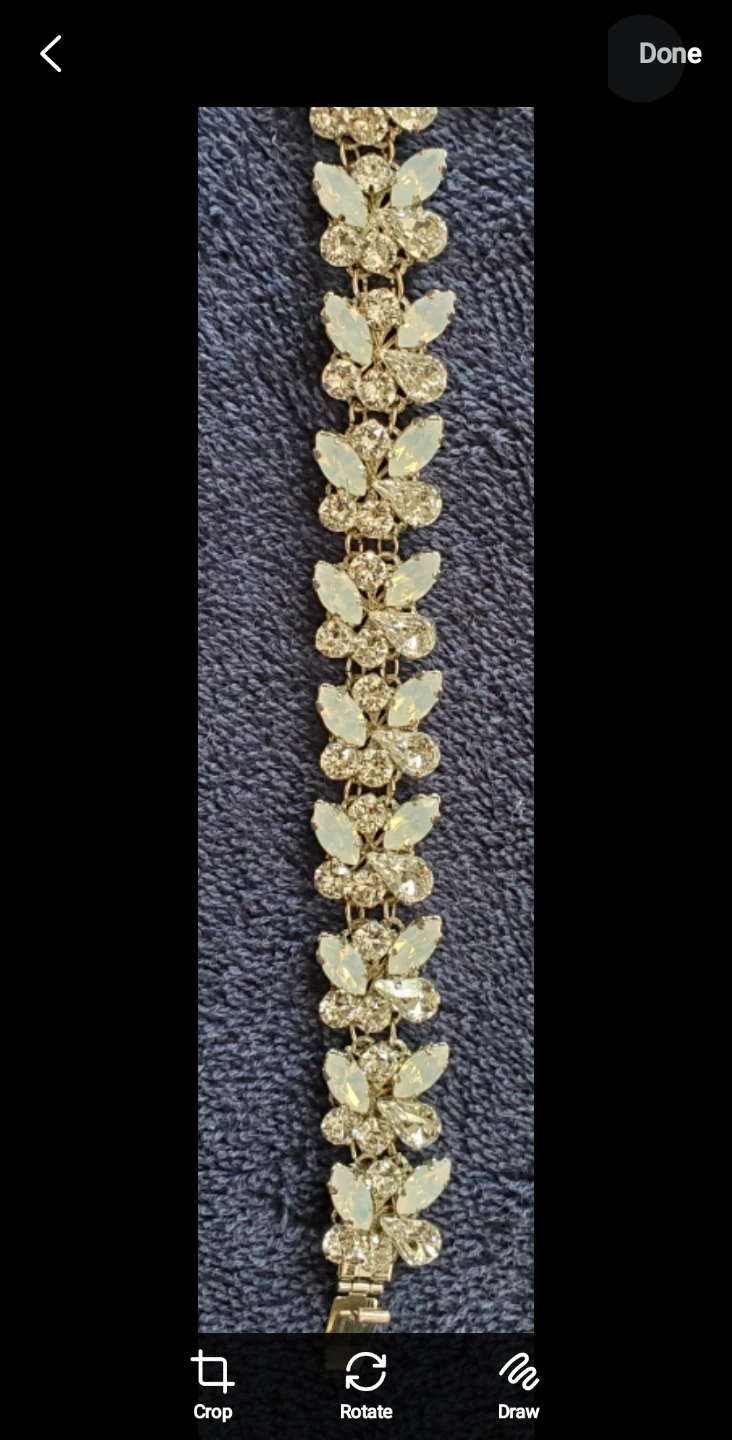 SILVER AND CRYSTAL BUTTERFLY BRACELET - photo 2