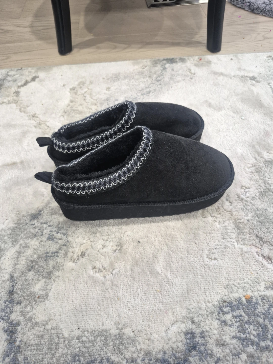 Black Women's warm Slippers