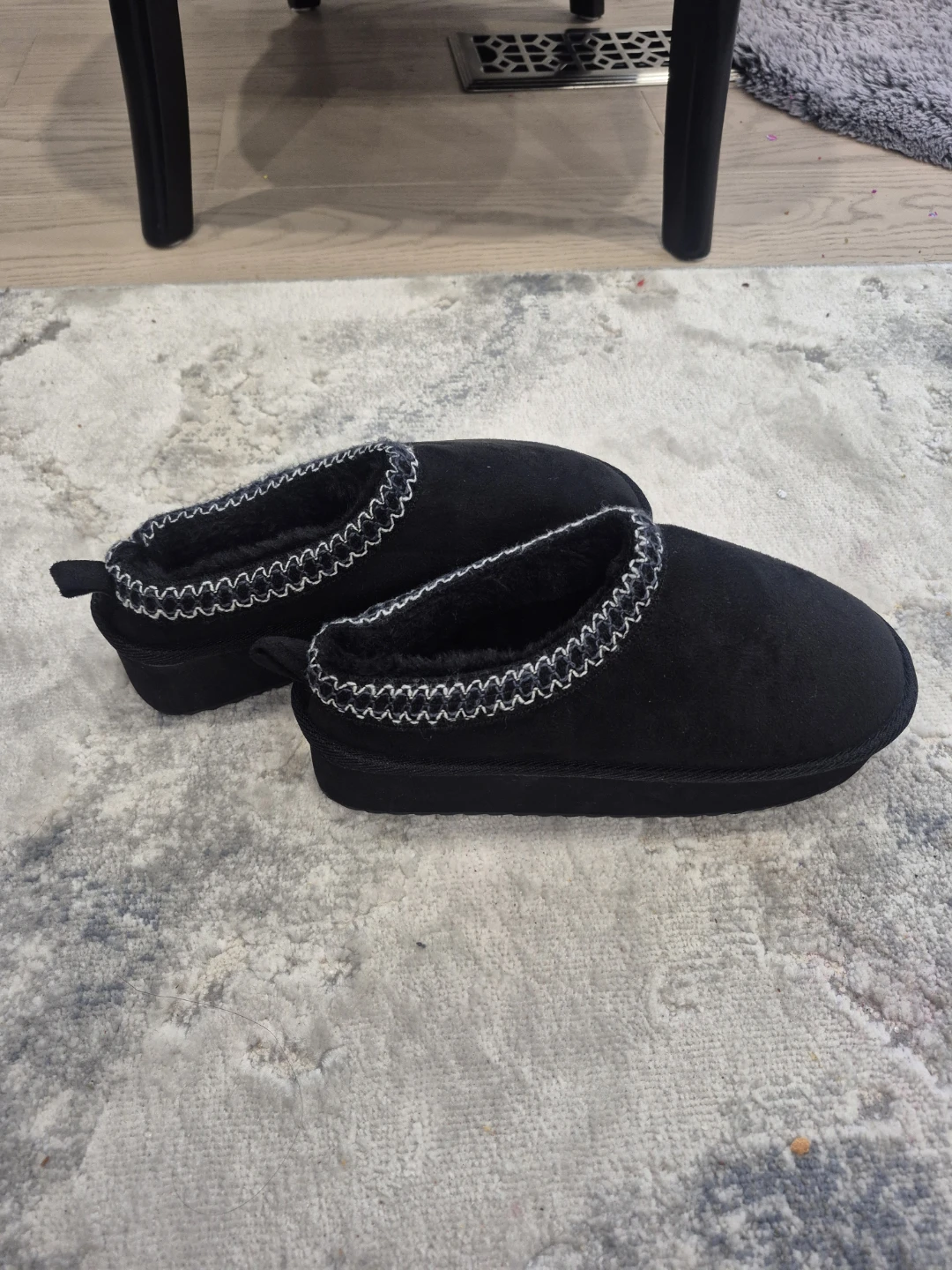 Black Women's warm Slippers - photo 3