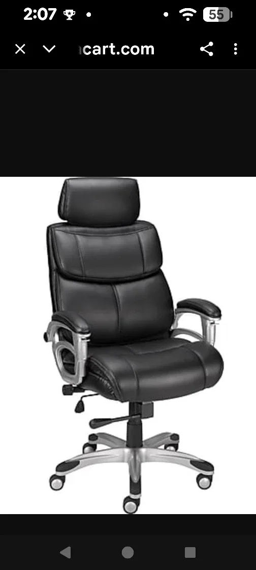 Black Leather Executive Office Chair