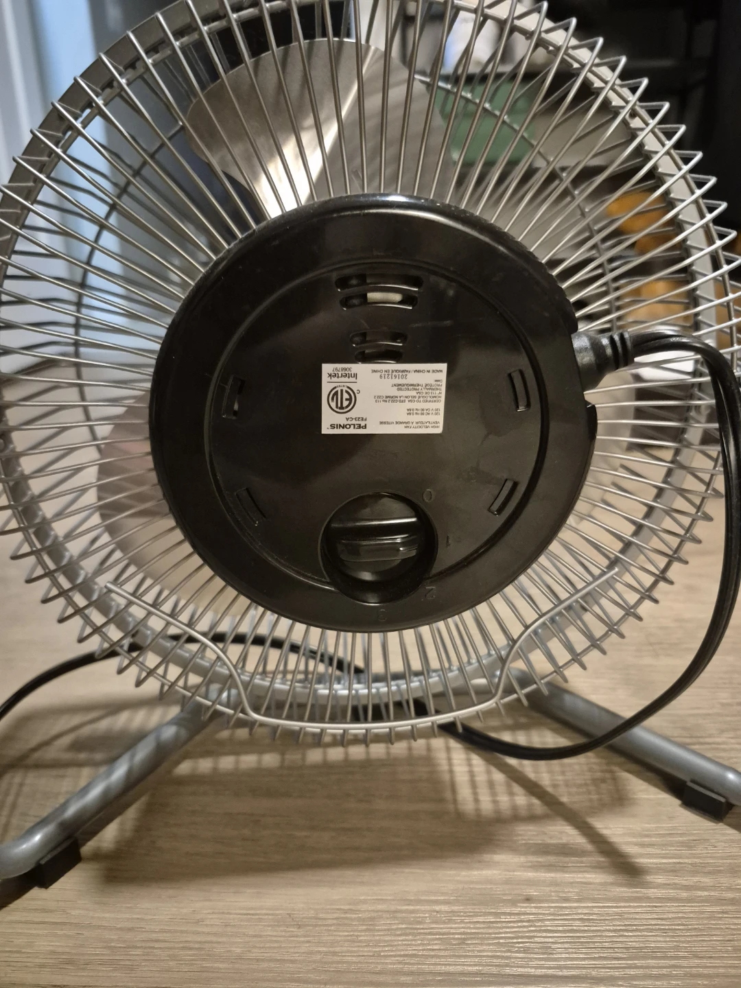 Pelonis Table Fan - Silver - photo 3
