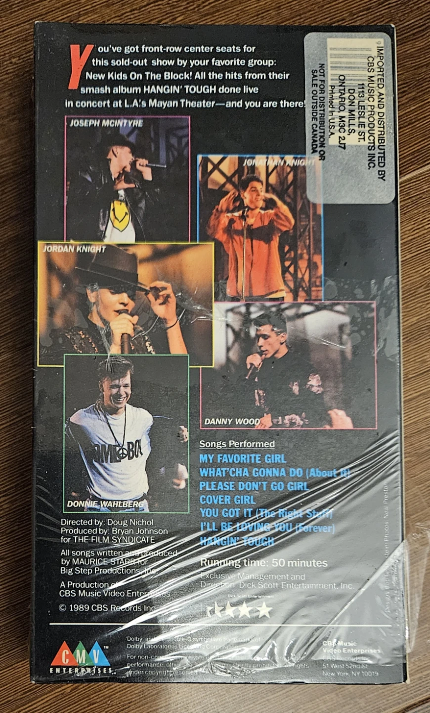 New Kids On The Block Hangin' Tough Live VHS Tape - photo 2