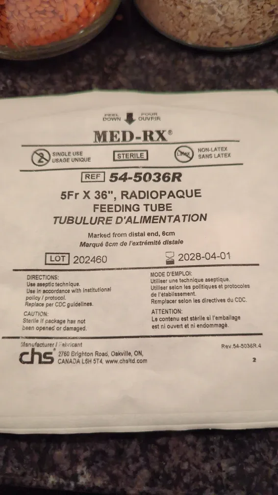 Feeding tube 5Fr x 36" - New! #Cleanout