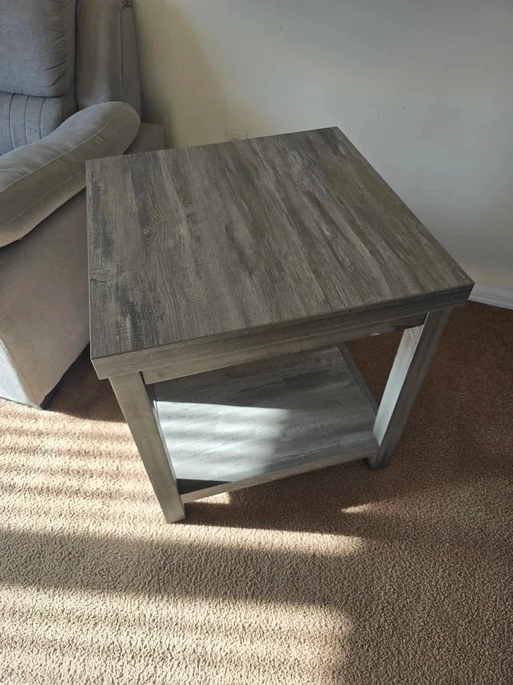 2 Side Gray End Table Raymour and Flanigan