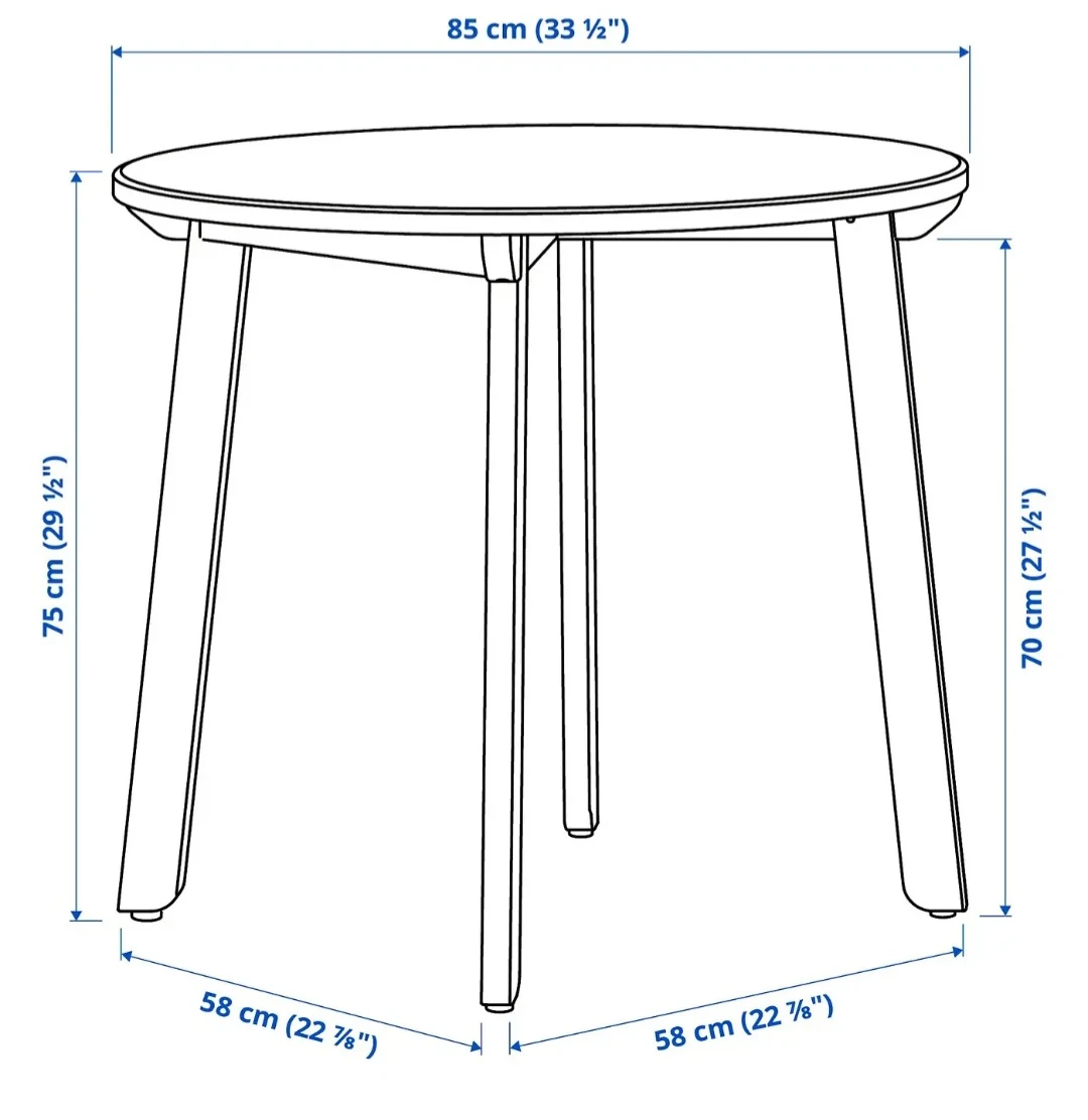 IKEA Gamlared Round Dining Table - photo 2