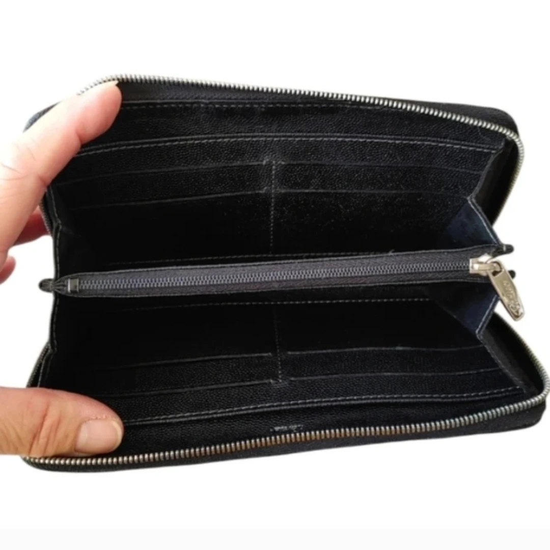 Cartier Black Leather Zip Long Wallet - photo 5