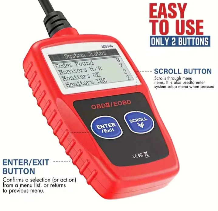 Maxiscan MS309 Car Engine Diagnostic Tool image indicator(6)