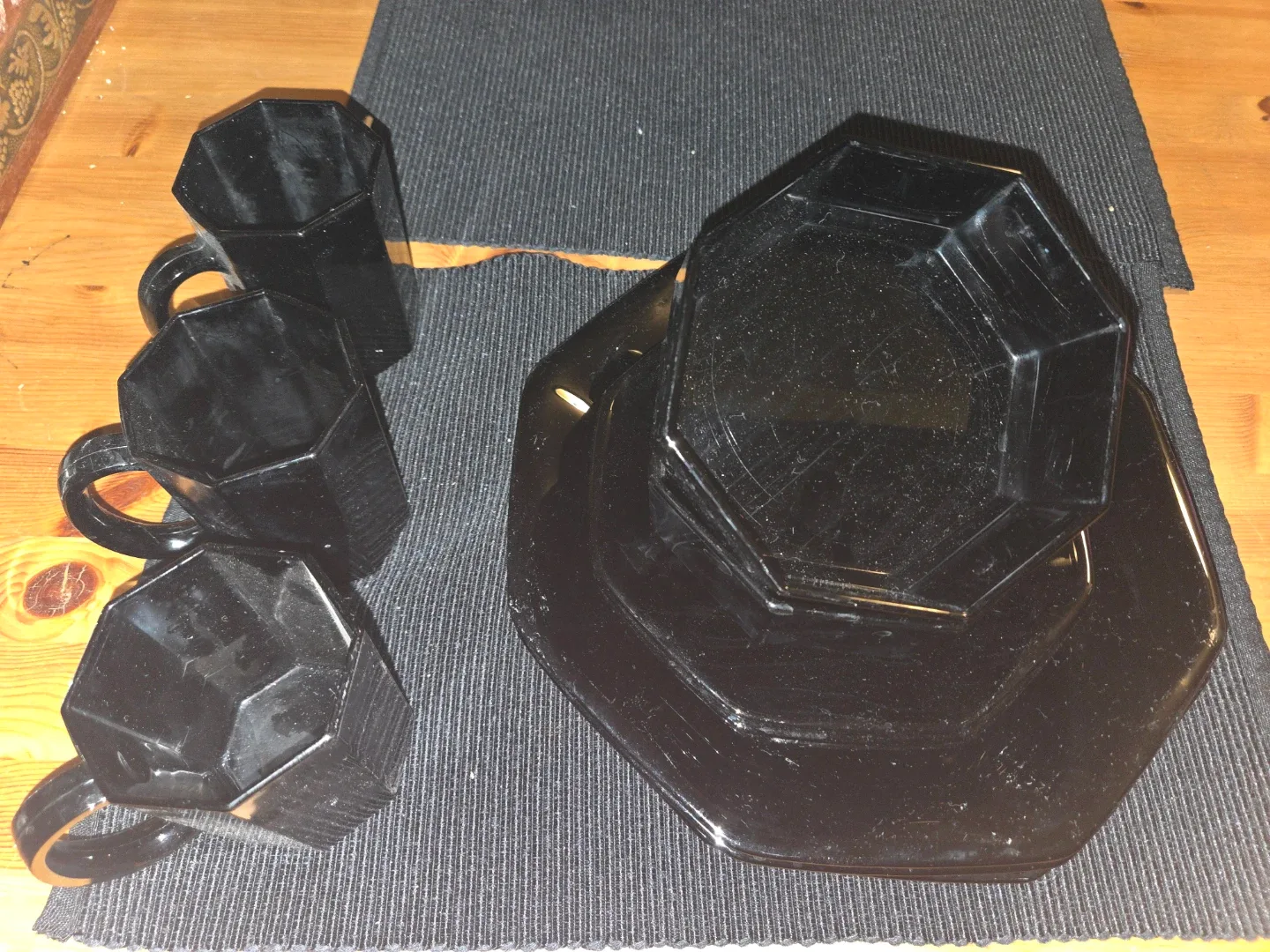 #CleanoutBlack Octagon Dinnerware Set image indicator(4)