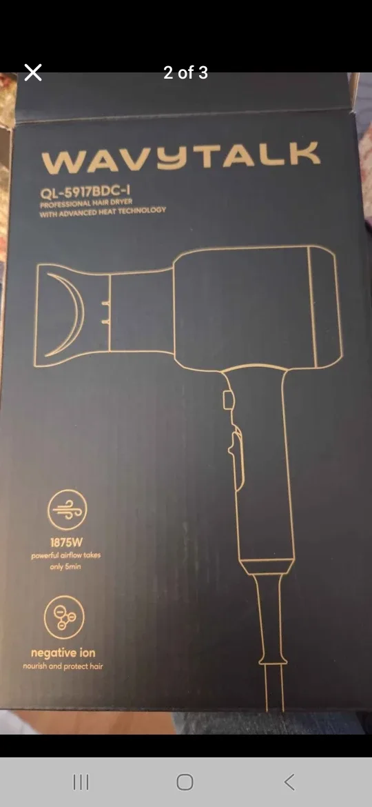 Wavytalk Professional Hair Dryer with Attachments image indicator(2)