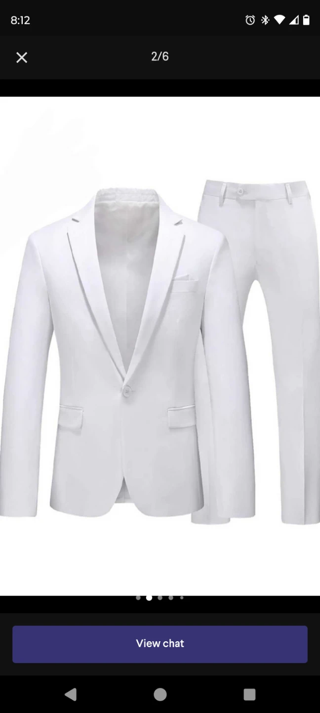 White Suit with Tie 🧡
