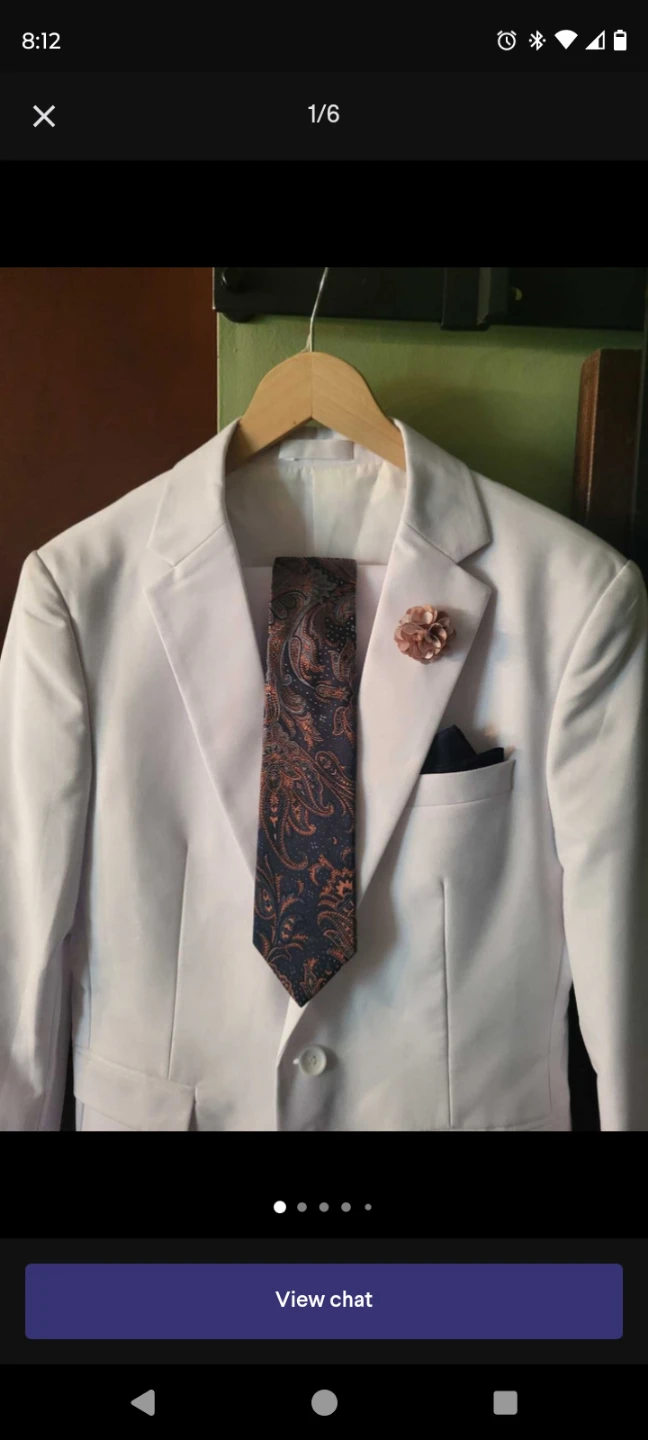 White Suit with Tie 🧡 - photo 2