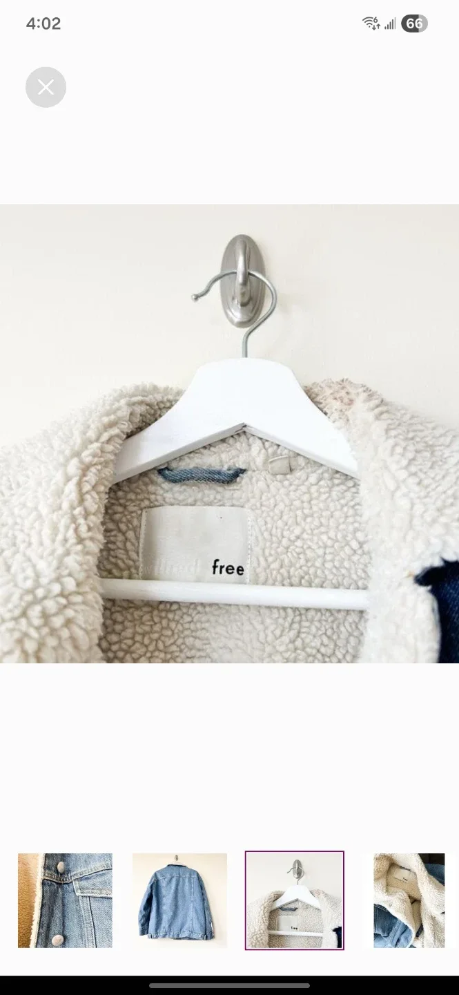 Aritzia Wilfred Free The 90's Vintage Sherpa Denim Jacket image indicator(6)