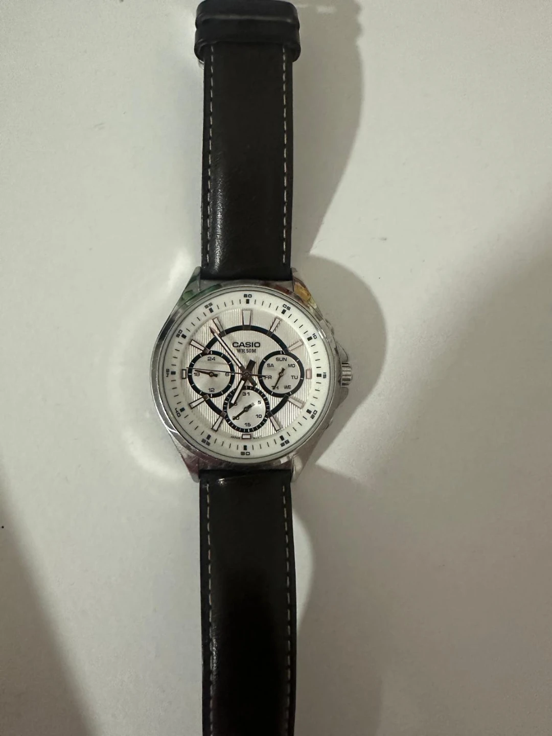 Casio Watch with Leather Band - photo 2