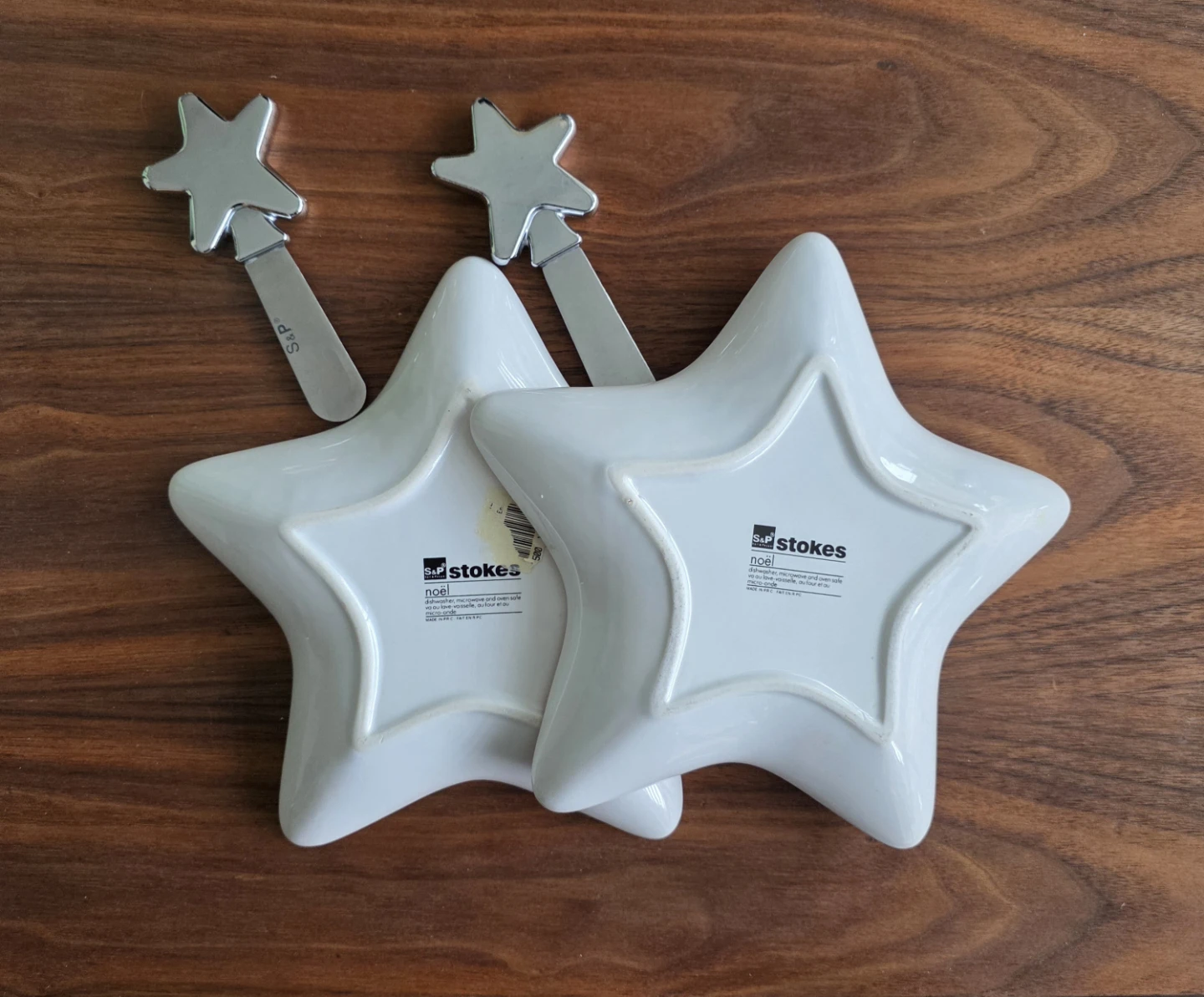 Stokes Star-Shaped Red Dishes And Serving Knives - photo 2