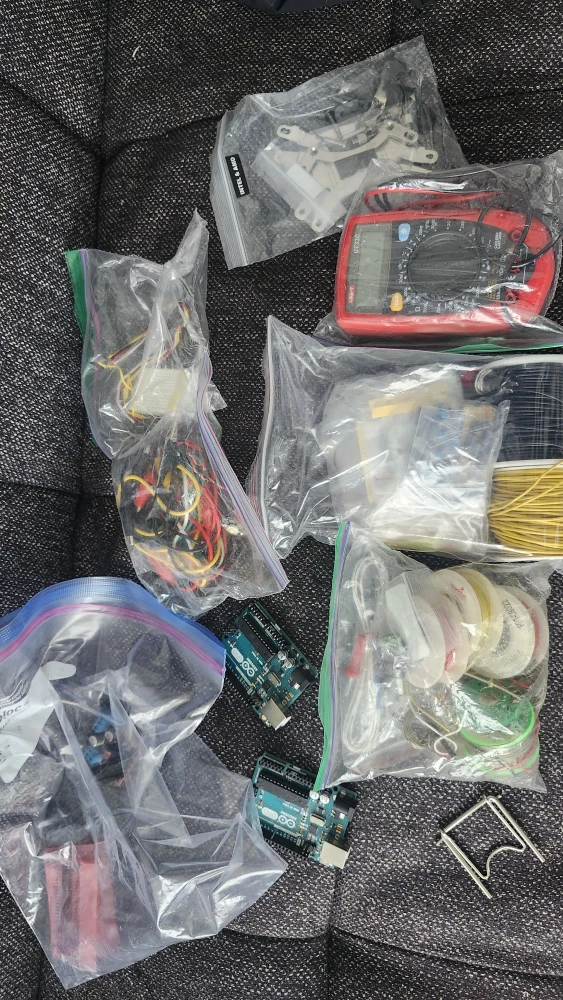 Electronics Parts - Arduino, Multimeter, Wires