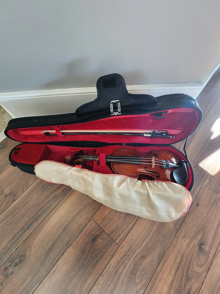 1/10 Size Violin with Case and Bow - photo 2