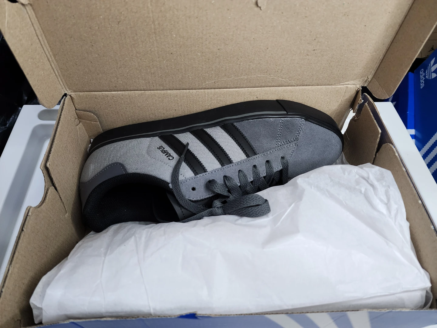 New Adidas Campus Vulc Gray Size 11 - photo 3