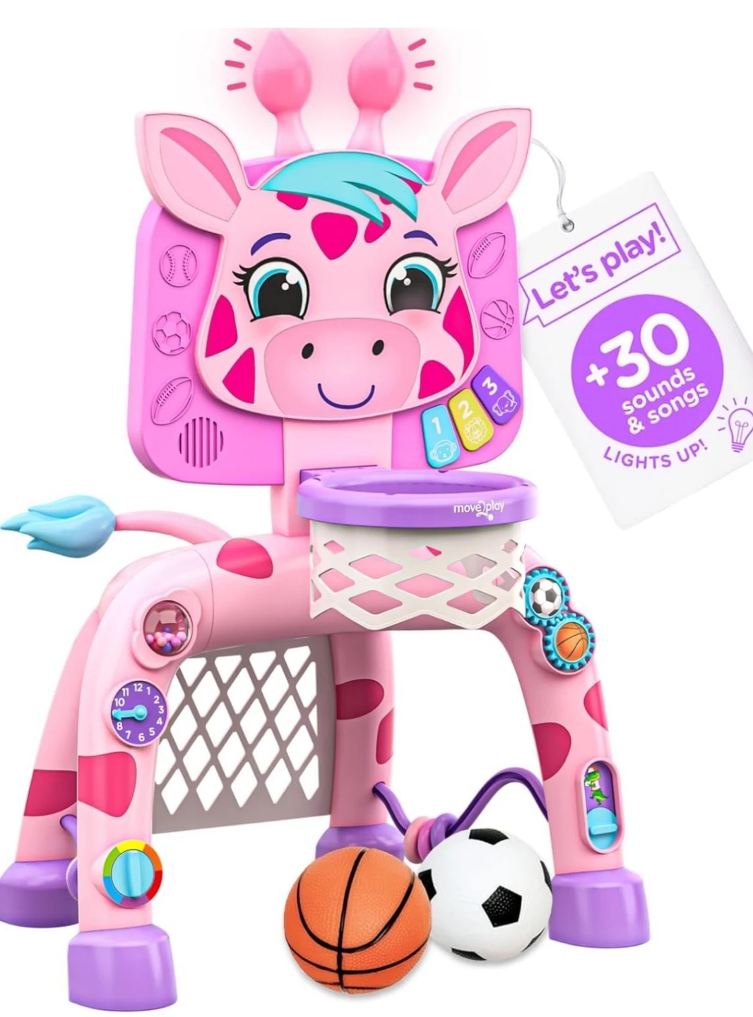 Move2Play Giraffe Basketball Hoop - Kids Toy
