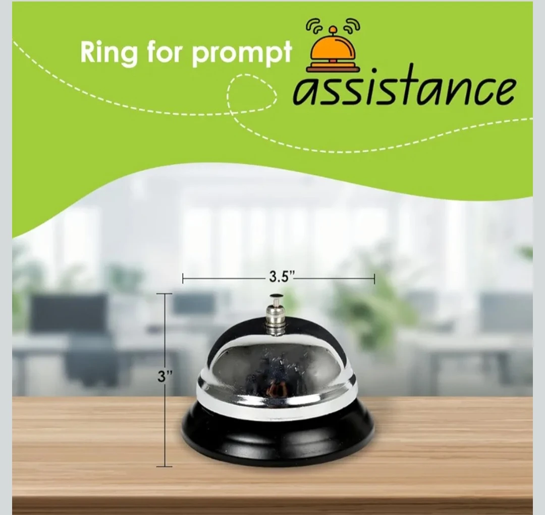 Countertop Service Bell, 3.5" Diameter - photo 3