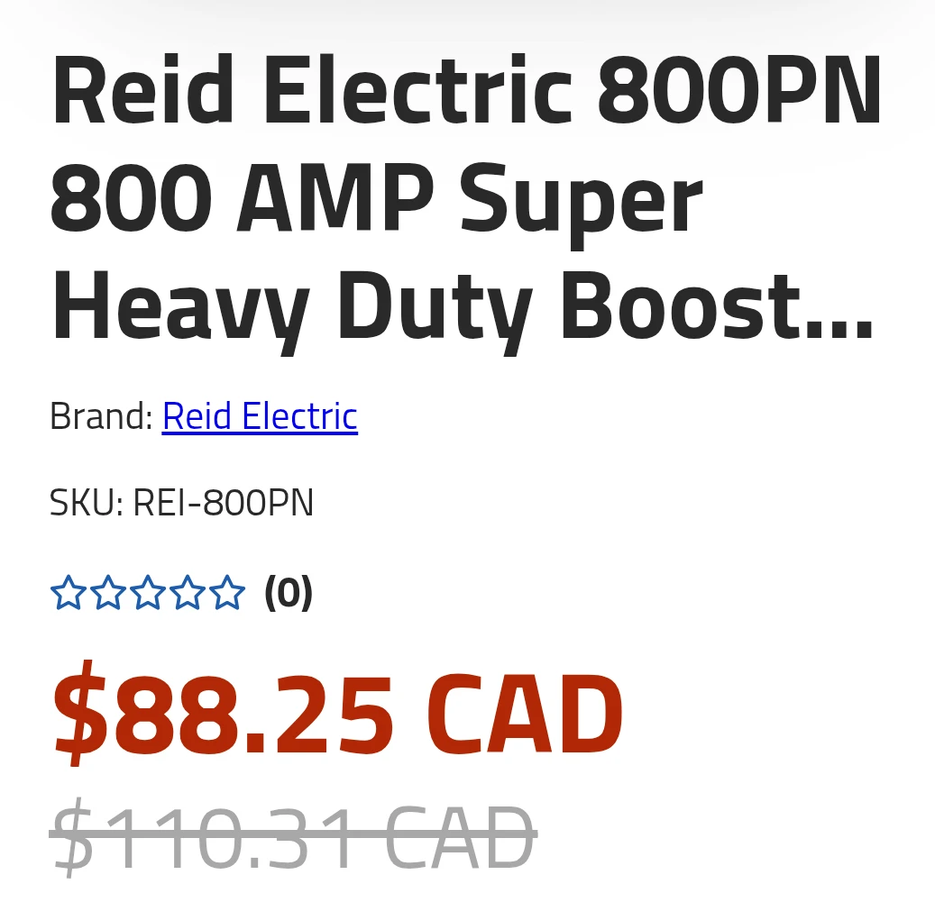 Reid Electric 800PN Heavy Duty Jumper Clamps - photo 3