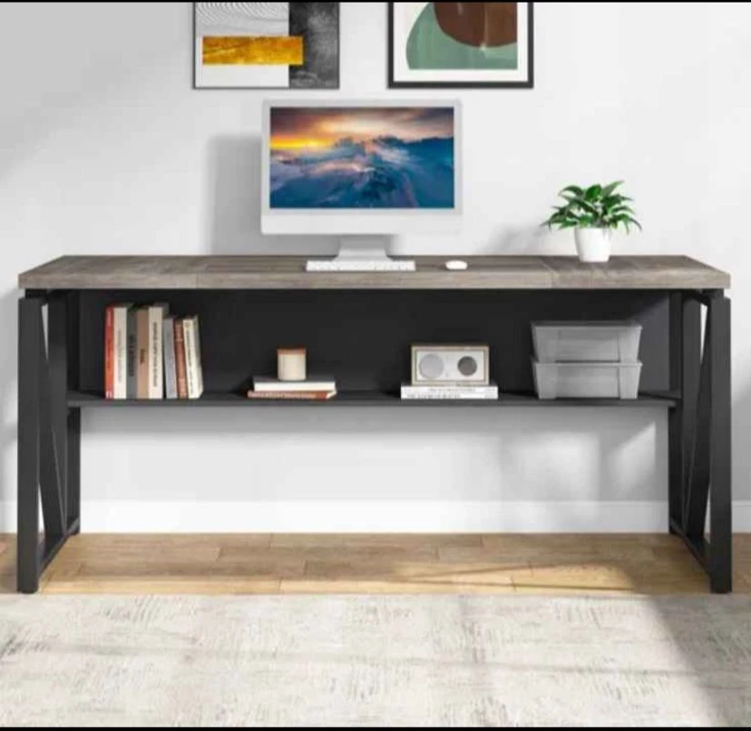L-Shaped Desk with File Cabinet - photo 3