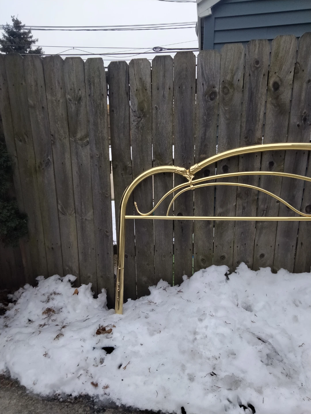 Vintage brass headboard from the 80s - photo 2