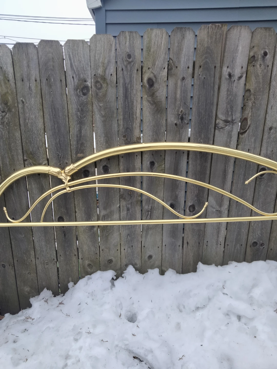 Vintage brass headboard from the 80s - photo 3