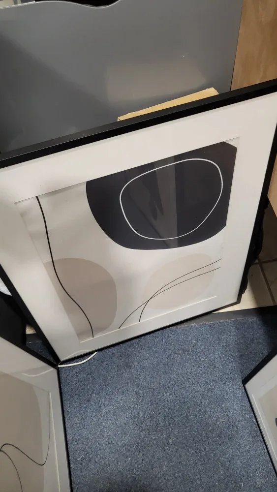 Set of 3 Framed Abstract Art Prints image indicator(2)