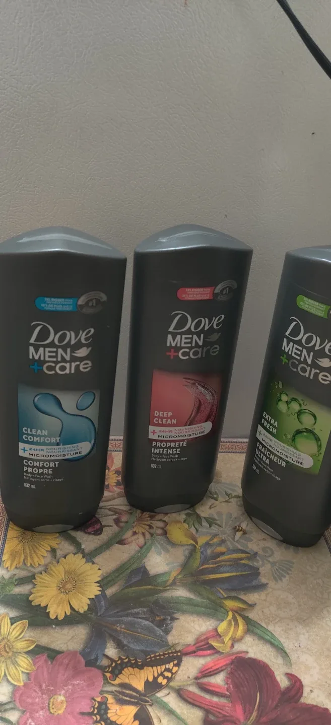 Dove Men+Care Body Wash 532mLx 3