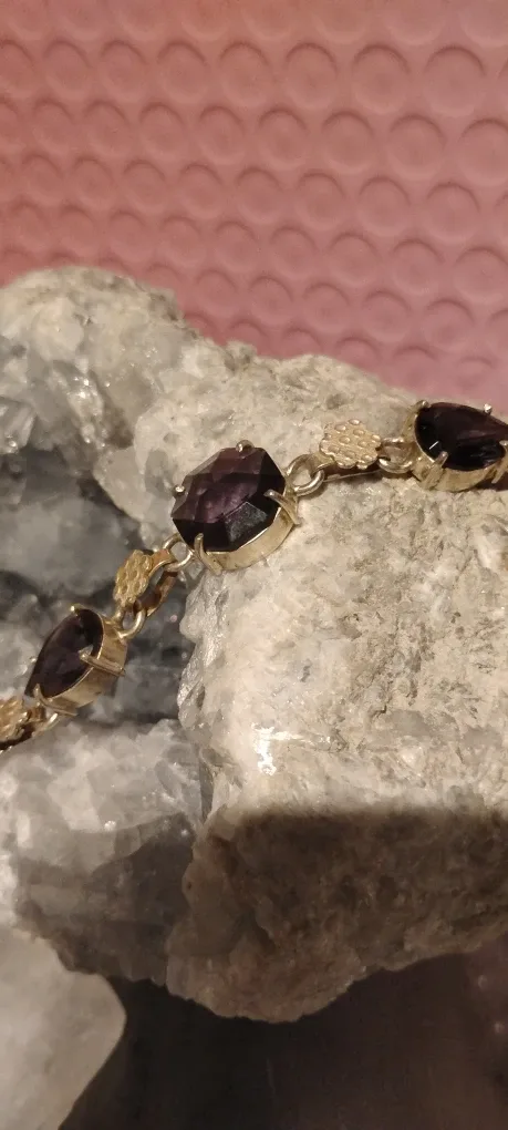Amethyst & Sterling Silver Bracelet image indicator(3)