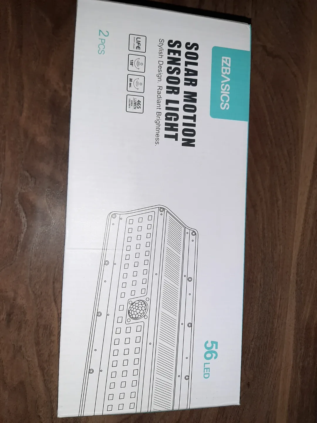 EZBasics Solar Motion Sensor Light, 2-Pack #Cleanout