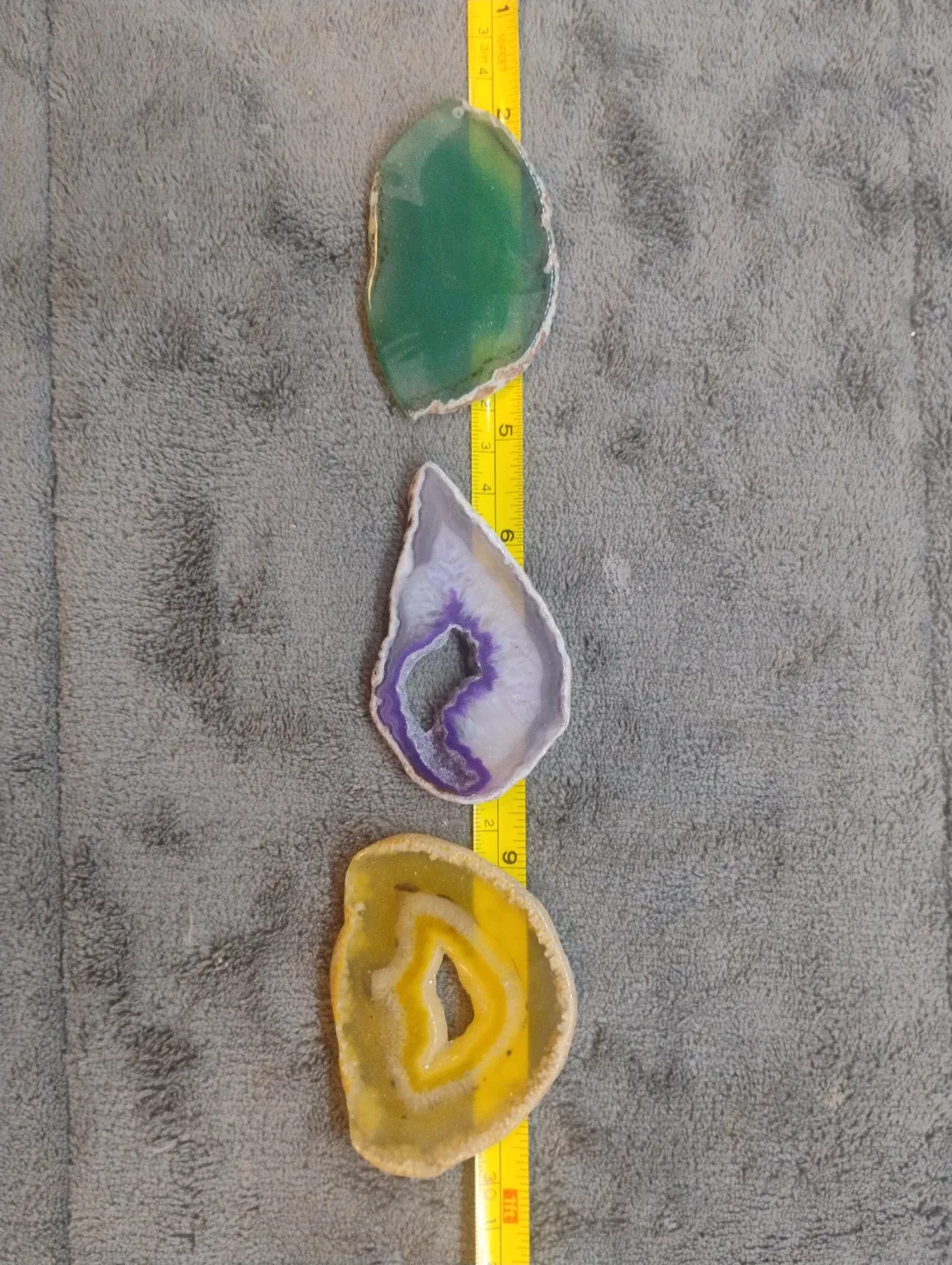 Natural Agate Slice Geode Polished Crystal Quartz Gemstone