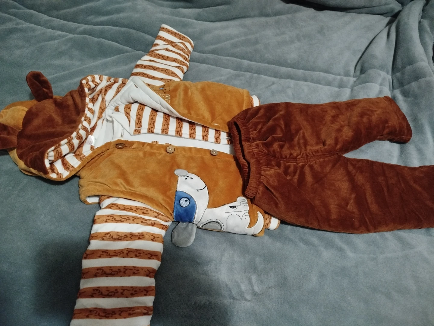 Brown Bear Kids Pajama Set