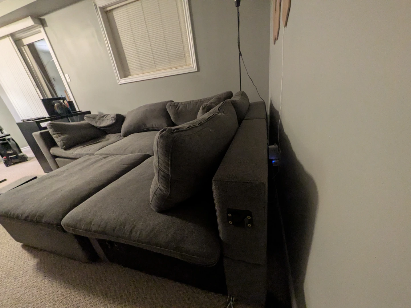 Cozey - Grey Sectional Sofa & Ottoman - *MOVING, NEED GONE* - photo 2