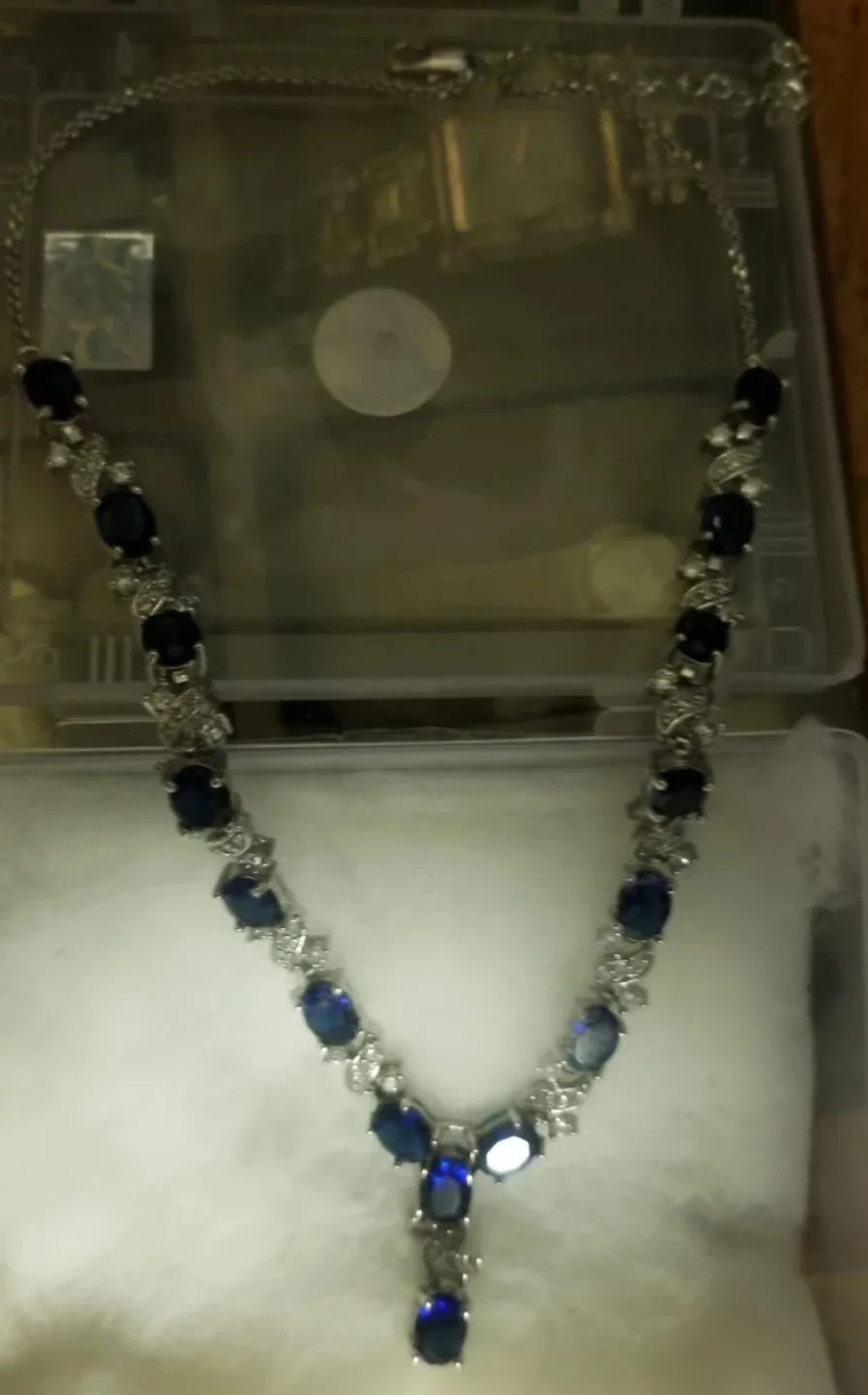 Sapphire & Diamond Necklace