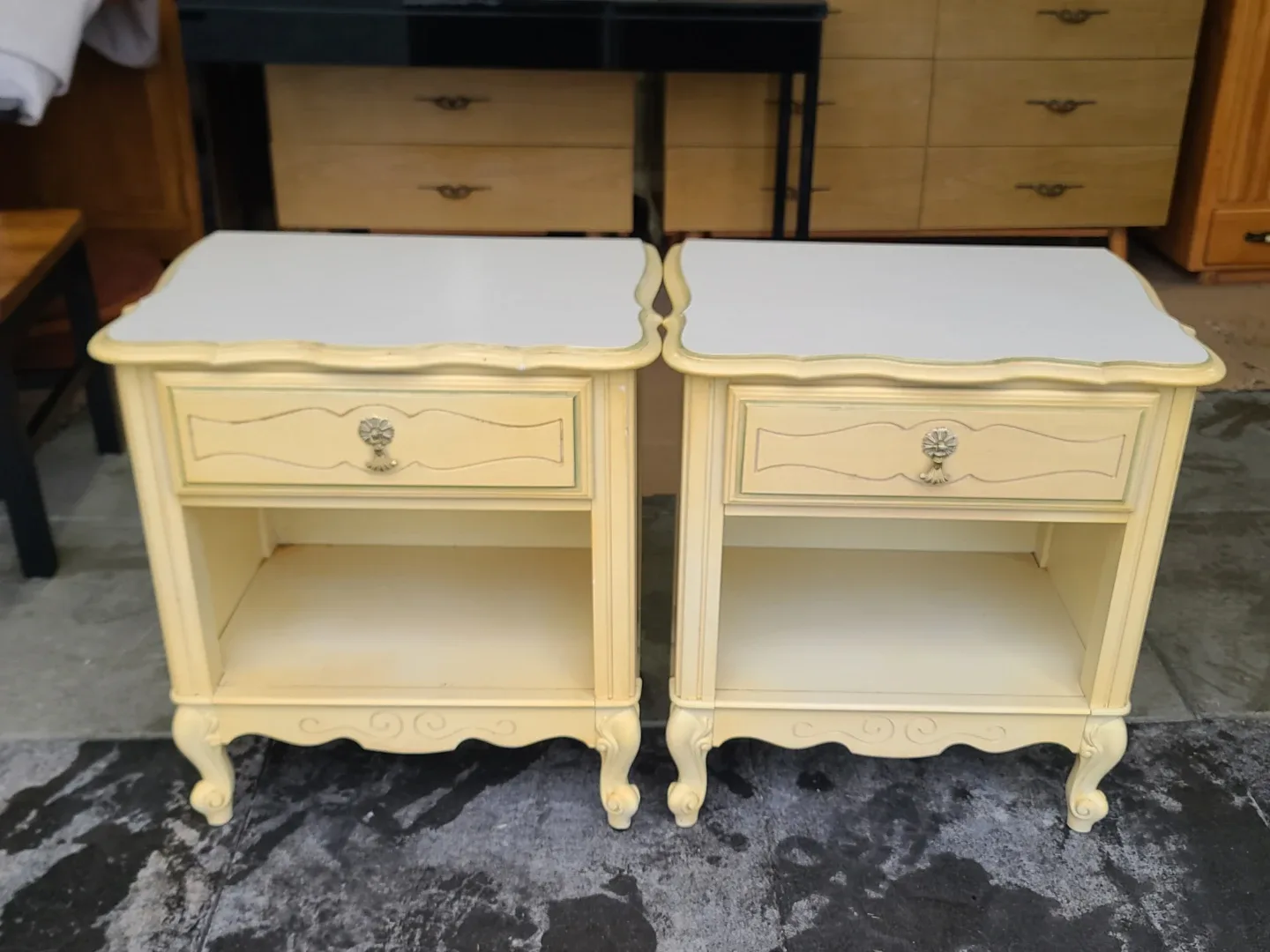 Pair of Vintage Kaufman Armour Guard Nightstands