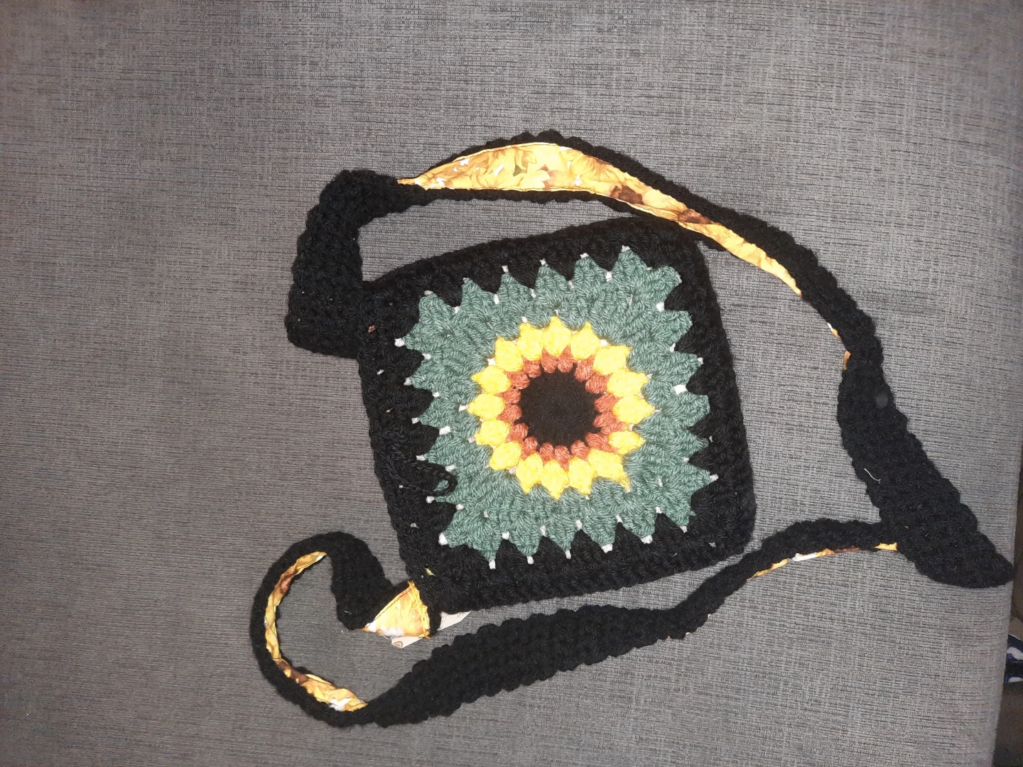 Sunflower Granny Square Bag Pick up only in st.albert