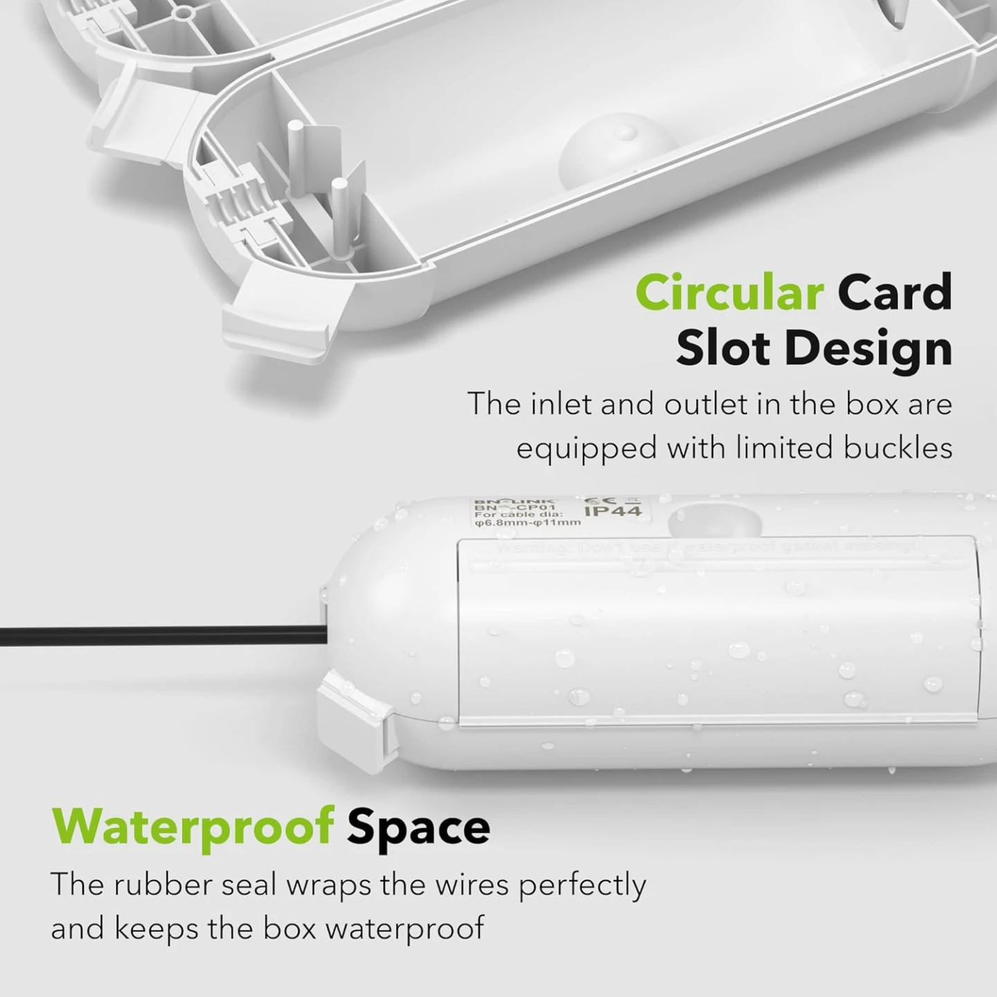 [3 Pack] Outdoor Extension Cord Safety Cover with Waterproof - photo 5