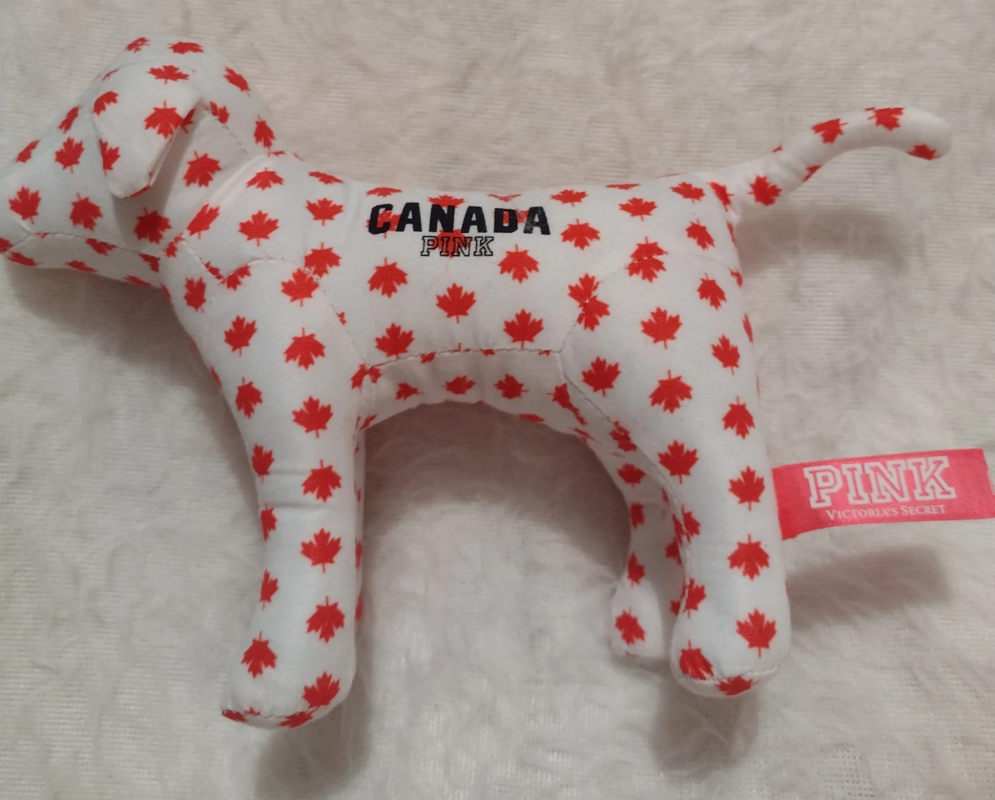 Victoria Secret Pink Canada Dog Plush Maple Leaf - photo 2